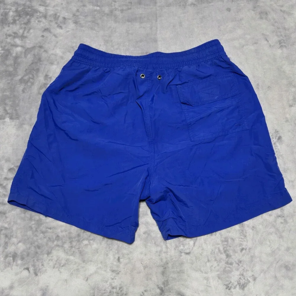 Polo Ralph Lauren Men's Blue Board Shorts Swim Trunks Size Medium Drawstring